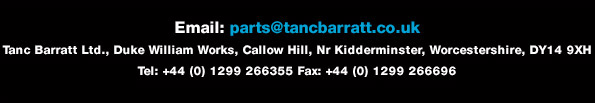 Tanc Barratt, Duke Williams Works, Callow Hill, Nr Kidderminster, Worcestershire, DY14 9XH